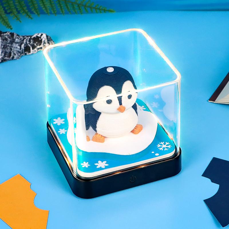企鹅3D立体便签
