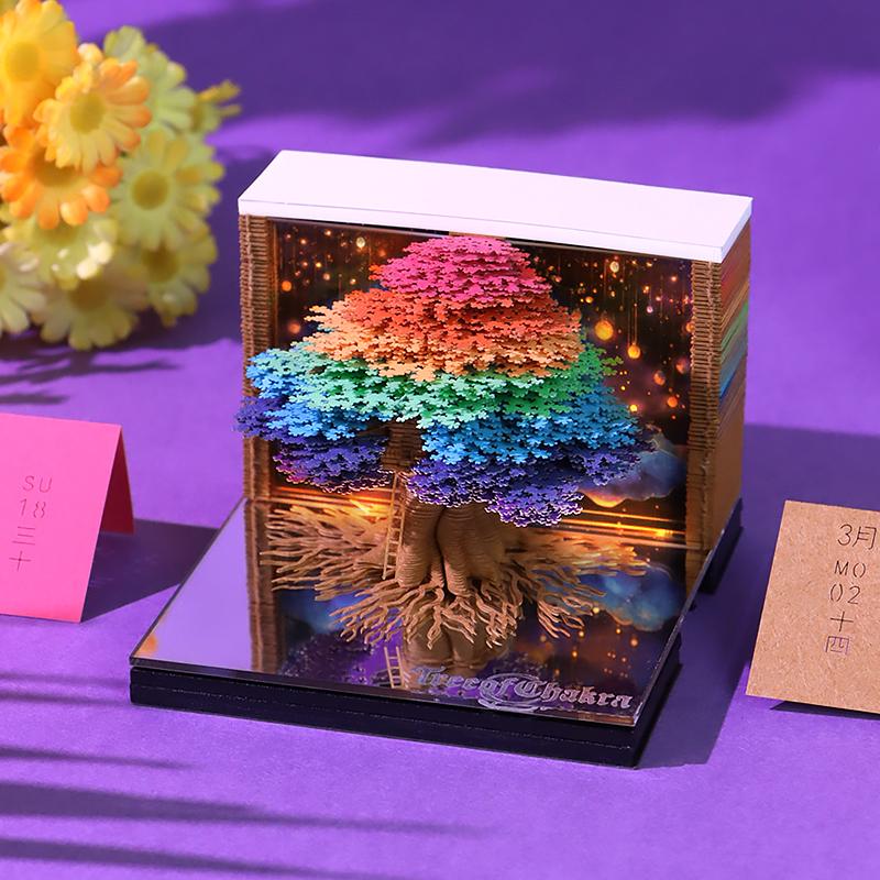 3D光影纸雕便签本 生命之树