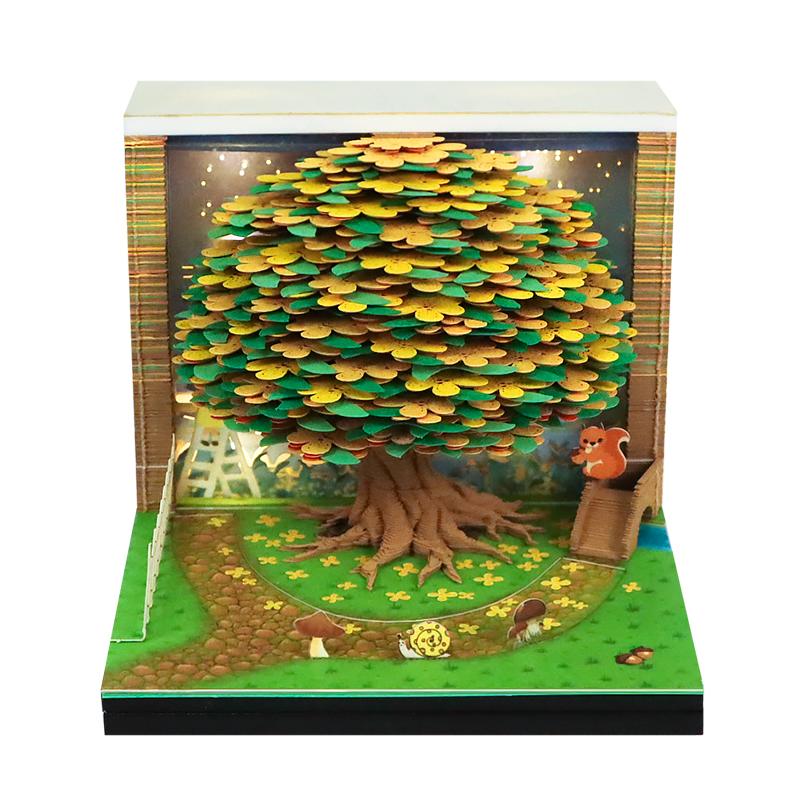 桂影玲珑3D纸雕日历便签